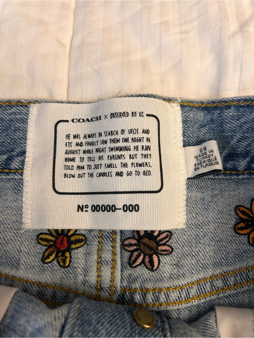 Coach Observed by Us Denim Embroidered skirt - Picture 3 of 6